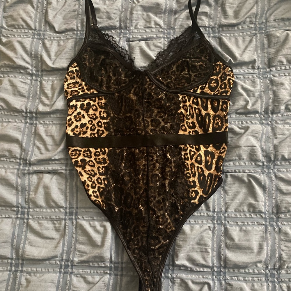 Hera Collection Women’s Leopard Lacey Tank Bodysuit